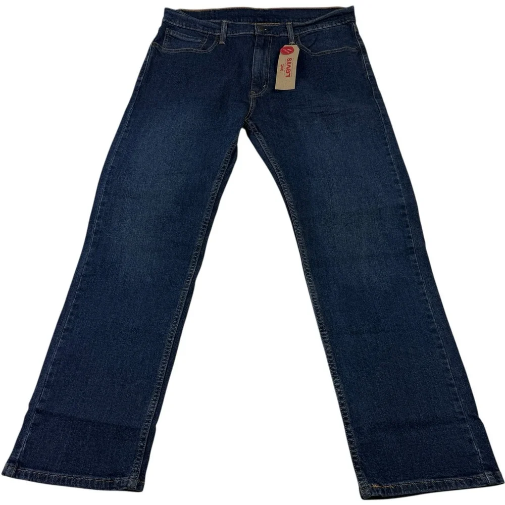 Levi's 505 Blue Jeans 36x32 NWT Regular Fit Stretch Denim‎ 5-Pocket Classic